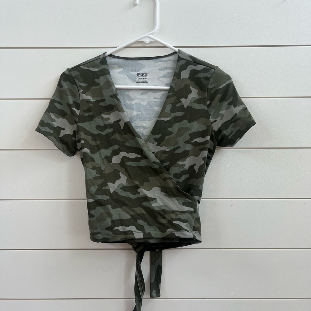 Victoria's Secret Camo Wrap Top